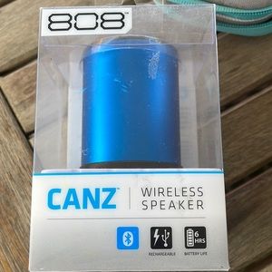 NEW BlueTooth Speaker 808 Canz Wireless Speaker In Original Packaging Blue
